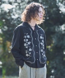 CASPER JOHN | Flower embroidery shirts/フラワーエンブロイダリーシャツ(シャツ/ブラウス)