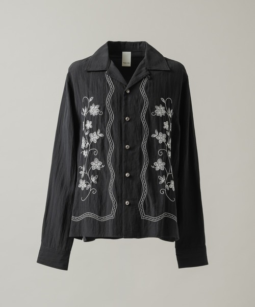 CASPER JOHN（キャスパージョン）の「Flower embroidery shirts/フラワーエンブロイダリーシャツ（シャツ/ブラウス・メンズ・ホワイト/ピンク/ブラック・X-SMALL/LARGE/MEDIUM/SMALL）」の15枚目の写真