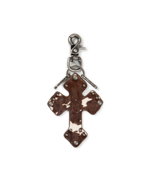 AAKAM（アーカム）の「Calf Hair CROS2 Keyring (Brown)（キーケース/キーアクセサリー）」