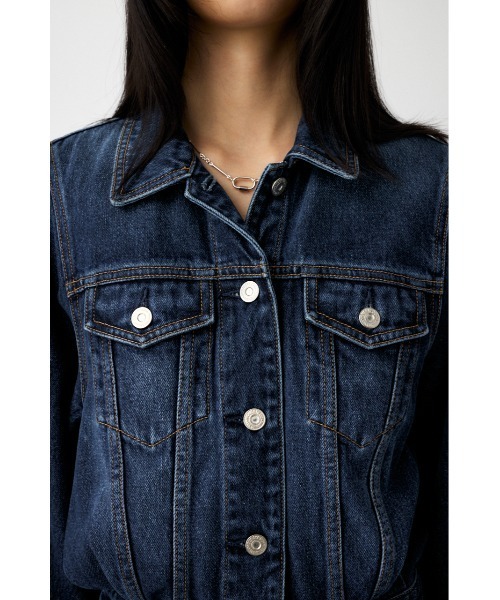 MOUSSY（マウジー）の「【26年SS新作】DENIM SHORT ジャンプスーツ（つなぎ/オールインワン・レディース・ブルー/ワンウォッシュ・1/2）」の10枚目の写真