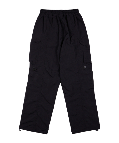 DOUBLE JD（ダブルジェイディー）の「ナイロンカバーカーゴパンツ（ブラック）（スウェットパンツ・メンズ・その他・LARGE/MEDIUM）」の2枚目の写真