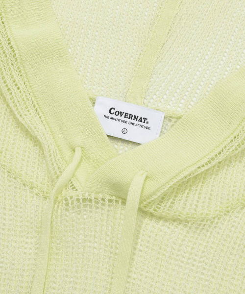 COVERNAT(カバーナット)の「アセンティックメッシュニットフードパーカーライトライム(ニット/セーター・レディース・その他・LARGE/MEDIUM/SMALL)」の5枚目の写真