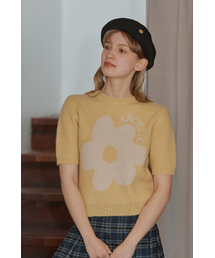 ANC HALF FLOWER KNIT_YELLOW