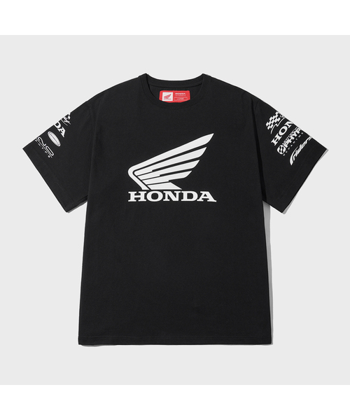 PHYPS MOTORCYCLE(フィップスモーターサイクル)の「ウィングコレクトロゴ半袖ブラック(Tシャツ/カットソー・レディース・その他・SMALL/MEDIUM/LARGE/X-LARGE)」の1枚目の写真