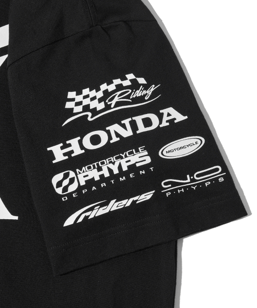 PHYPS MOTORCYCLE(フィップスモーターサイクル)の「ウィングコレクトロゴ半袖ブラック(Tシャツ/カットソー・レディース・その他・SMALL/MEDIUM/LARGE/X-LARGE)」の7枚目の写真