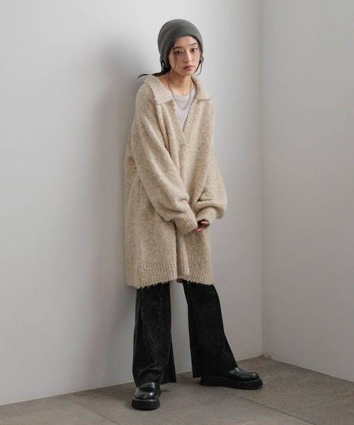 LOWRYS FARM（ローリーズファーム）の「リバーシブルターバン&ネックウォーマー　624928（ヘアバンド・レディース・ブラック/ブラウン・FREE）」の3枚目の写真