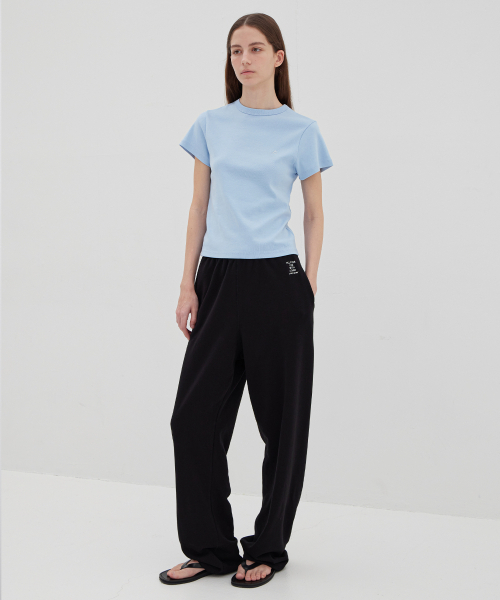 LEVAR(レバー)の「De Base Cotton T-shirt - Sky Blue(Tシャツ/カットソー・レディース・スカイブルー・FREE)」の2枚目の写真