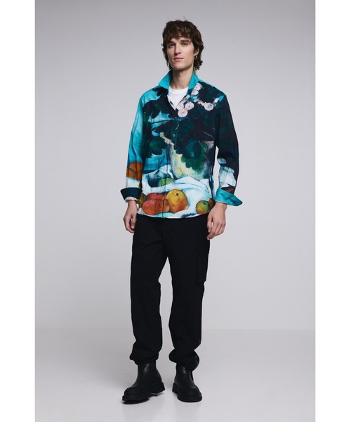 Desigual(デシグアル)の「コントラストステッチ ドローストリング カーゴパンツ(カーゴパンツ・メンズ・ブラック・XS/S/M/L)」の4枚目の写真