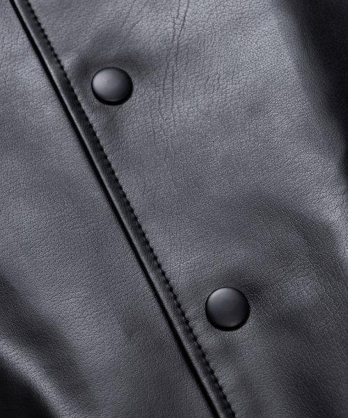 SPERONE(スペロネ)の「ビッグカラー バーシティジャケット (ブラック)(ライダースジャケット・メンズ・その他・LARGE/X-LARGE/MEDIUM)」の5枚目の写真