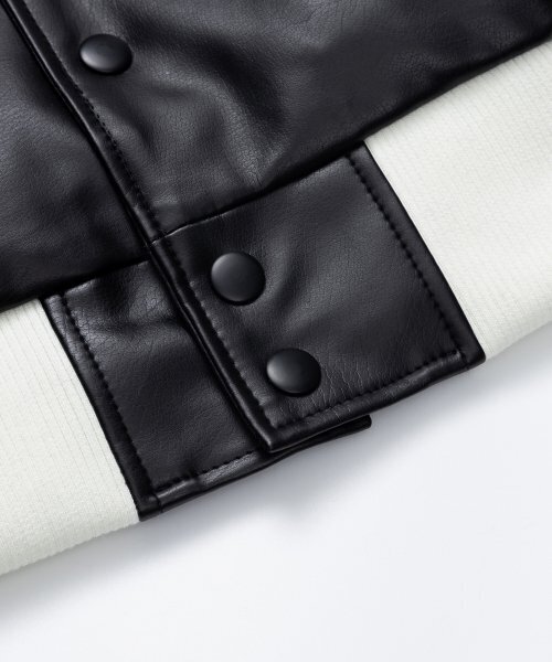SPERONE(スペロネ)の「ビッグカラー バーシティジャケット (ブラック)(ライダースジャケット・メンズ・その他・LARGE/X-LARGE/MEDIUM)」の7枚目の写真