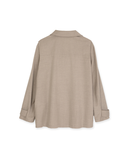 SYNQIA(シンキア)の「ヘリテージユーティリティシャツ ライトベージュ(シャツ/ブラウス・メンズ・その他・SMALL/MEDIUM/LARGE)」の2枚目の写真