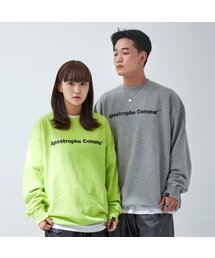 ベーシックフルネームロゴスウェットシャツ（グレー/ブラック）
