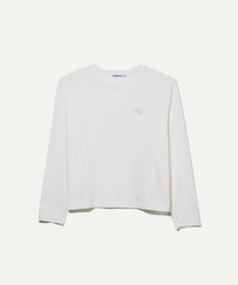 HWAHOP（ファファプ）の「(ACT03 オガム) サム クロップ 長袖Tシャツ WH（Tシャツ/カットソー）」