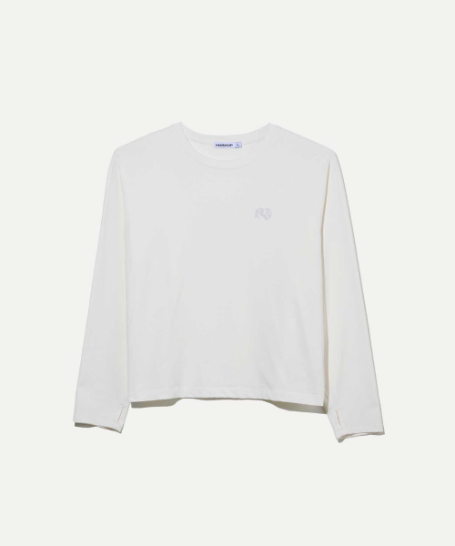 HWAHOP(ファファプ)の「(ACT03 オガム) サム クロップ 長袖Tシャツ WH(Tシャツ/カットソー・レディース・その他・SMALL/LARGE)」の1枚目の写真