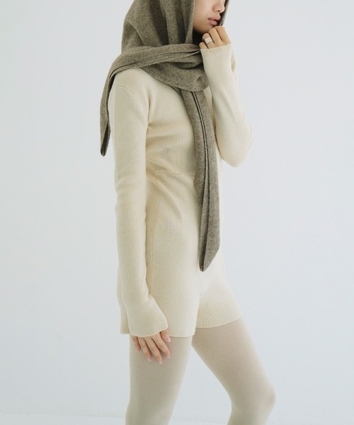 セール】WOOL SHORT KNIT ALL IN ONE（つなぎ/オールインワン）｜CLANE