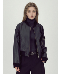 ACUD（アクド）の「Glossy Bomber Jacket _Black（MA-1）」