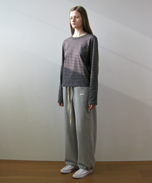 NAATS（ナツ）の「4 Pocket Sweat pants, melange gray（スウェットパンツ・レディース・その他・FREE）」の6枚目の写真