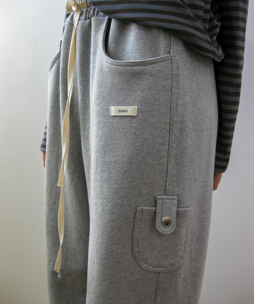 NAATS（ナツ）の「4 Pocket Sweat pants, melange gray（スウェットパンツ・レディース・その他・FREE）」の7枚目の写真