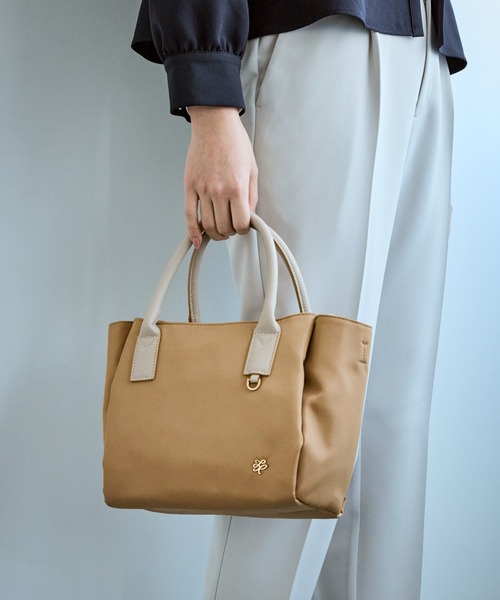 異素材コンビミドルトートバッグ/軽量・2WAY（トートバッグ）｜ROPE