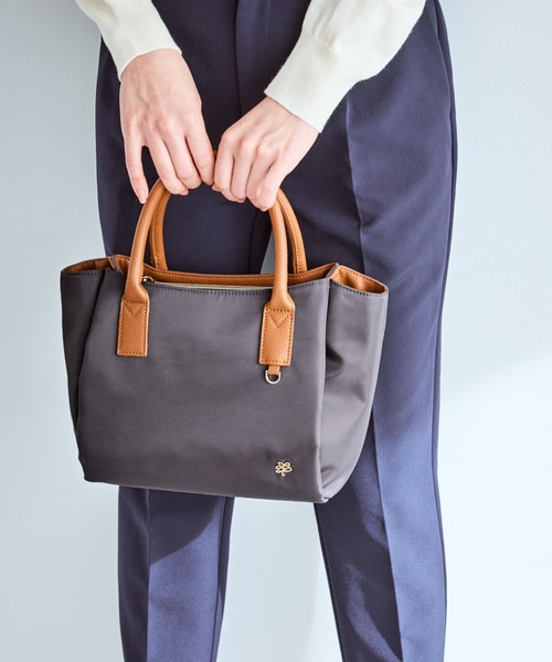 異素材コンビミドルトートバッグ/軽量・2WAY（トートバッグ）｜ROPE