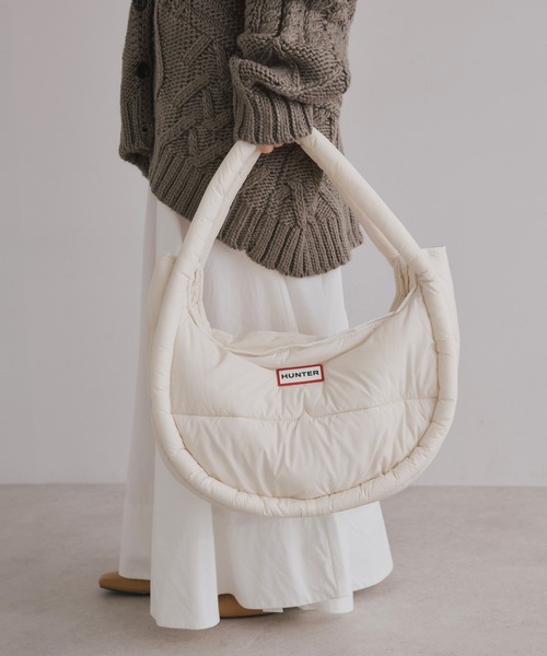 【HUNTER】FRAMED PUFFER LARGE HOBO