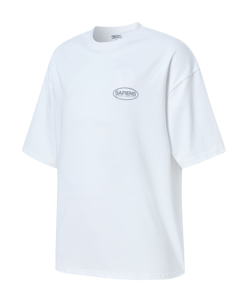SAPIENS(サピエンス)の「オーバルロゴオーバーサイズ半袖Tシャツホワイト(Tシャツ/カットソー・メンズ・その他・SMALL/MEDIUM/LARGE)」の3枚目の写真
