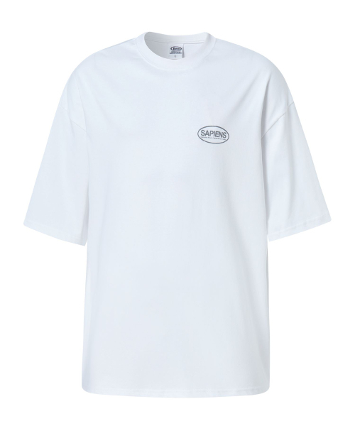 SAPIENS(サピエンス)の「オーバルロゴオーバーサイズ半袖Tシャツホワイト(Tシャツ/カットソー・メンズ・その他・SMALL/MEDIUM/LARGE)」の4枚目の写真