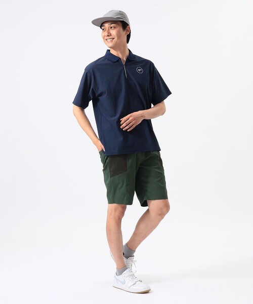 BEAMS GOLF(ビームスゴルフ)の「ORANGE LABEL / フレックスドライ ハーフジップ ポロシャツ(吸水速乾・UVカット)(ポロシャツ・メンズ・グレー/ネイビー/ベージュ・XL/S/L/M)」の8枚目の写真