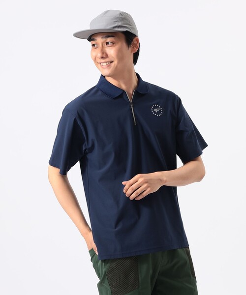 BEAMS GOLF(ビームスゴルフ)の「ORANGE LABEL / フレックスドライ ハーフジップ ポロシャツ(吸水速乾・UVカット)(ポロシャツ・メンズ・グレー/ネイビー/ベージュ・XL/S/L/M)」の9枚目の写真