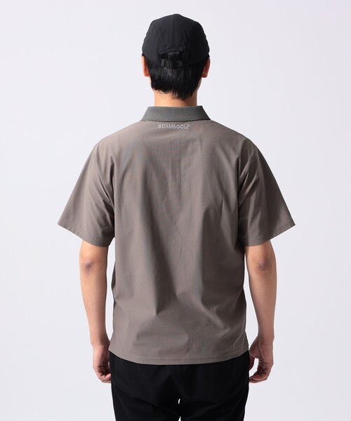 BEAMS GOLF(ビームスゴルフ)の「ORANGE LABEL / フレックスドライ ハーフジップ ポロシャツ(吸水速乾・UVカット)(ポロシャツ・メンズ・グレー/ネイビー/ベージュ・XL/S/L/M)」の11枚目の写真
