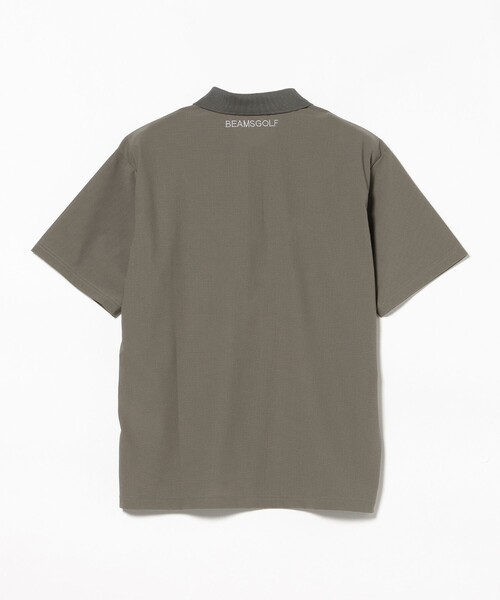 BEAMS GOLF(ビームスゴルフ)の「ORANGE LABEL / フレックスドライ ハーフジップ ポロシャツ(吸水速乾・UVカット)(ポロシャツ・メンズ・グレー/ネイビー/ベージュ・XL/S/L/M)」の14枚目の写真
