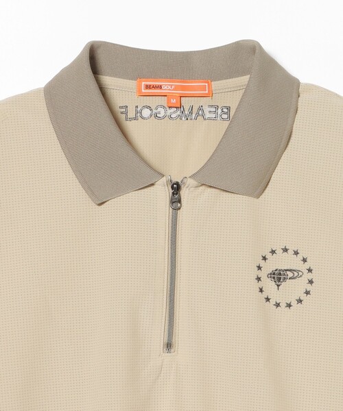 BEAMS GOLF(ビームスゴルフ)の「ORANGE LABEL / フレックスドライ ハーフジップ ポロシャツ(吸水速乾・UVカット)(ポロシャツ・メンズ・グレー/ネイビー/ベージュ・XL/S/L/M)」の17枚目の写真