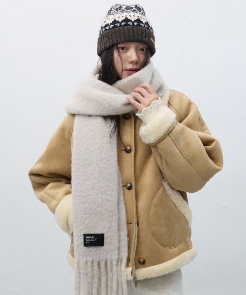 GENERAL IDEA（ジェネラルアイデア）の「【GENERAL IDEA】ムートンボアコート / SHEARING CALLOR MUSTANG COAT（ムートンコート・レディース・ブラウン/ベージュ・L/M/S）」の8枚目の写真