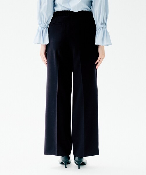 UNTITLED（アンタイトル）の「【洗えるスーツ／ストレッチ性／後ろウエストゴム】ワイドパンツ（その他パンツ・レディース・ネイビー/ブラック/ネイビー系5・00/01/02/03/04/42/44/46/48/50）」の11枚目の写真