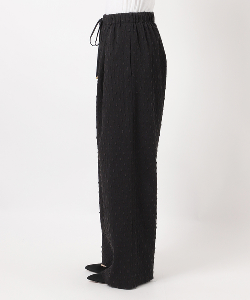Spick & Span（スピックアンドスパン）の「《WEB限定 / 追加》ドットジャガードイージーパンツ（その他パンツ・レディース・ブラック・38/36）」の15枚目の写真