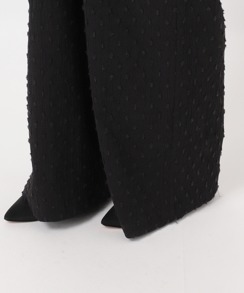 Spick & Span（スピックアンドスパン）の「《WEB限定 / 追加》ドットジャガードイージーパンツ（その他パンツ・レディース・ブラック・38/36）」の21枚目の写真