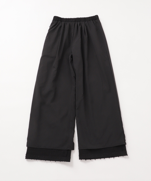 Spick & Span（スピックアンドスパン）の「《WEB限定 / 追加》ドットジャガードイージーパンツ（その他パンツ・レディース・ブラック・38/36）」の22枚目の写真