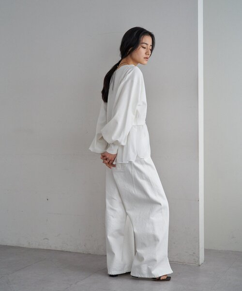 SHENERY（シーナリー）の「シアードッキングカーディガン（カーディガン/ボレロ・レディース・ホワイト/ブラック/グレー・FREE）」の8枚目の写真