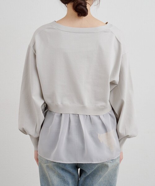 SHENERY（シーナリー）の「シアードッキングカーディガン（カーディガン/ボレロ・レディース・ホワイト/ブラック/グレー・FREE）」の20枚目の写真