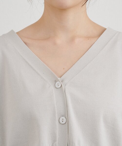 SHENERY（シーナリー）の「シアードッキングカーディガン（カーディガン/ボレロ・レディース・ホワイト/ブラック/グレー・FREE）」の21枚目の写真