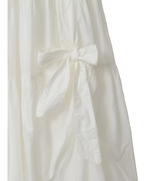 PINK HOUSE(ピンクハウス)の「たくし上げリボン付きローンワンピース(ワンピース・レディース・ホワイト/ラベンダー/サックスブルー/ブラック/ピンク・フリー)」の15枚目の写真