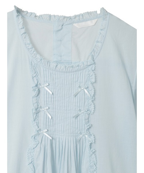 PINK HOUSE(ピンクハウス)の「たくし上げリボン付きローンワンピース(ワンピース・レディース・ホワイト/ラベンダー/サックスブルー/ブラック/ピンク・フリー)」の16枚目の写真