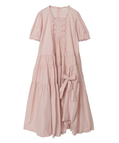 PINK HOUSE(ピンクハウス)の「たくし上げリボン付きローンワンピース(ワンピース・レディース・ホワイト/ラベンダー/サックスブルー/ブラック/ピンク・フリー)」の22枚目の写真