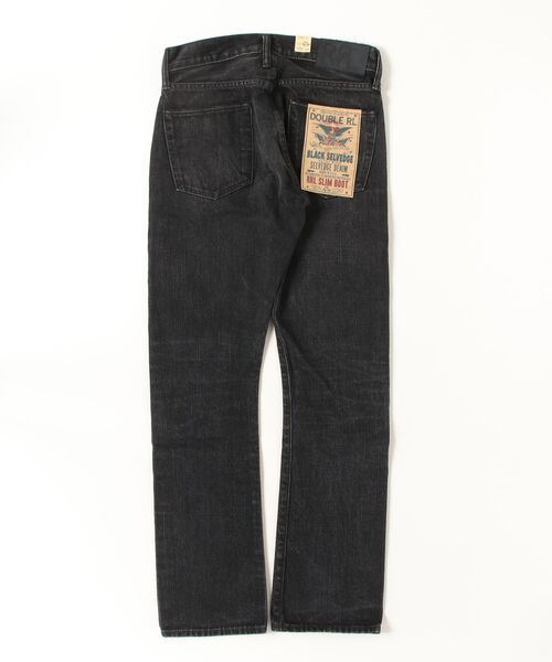 RRL（ダブル アール エル）の「スリム ブーツ ディストレスト セルビッジ ジーンズ（デニムパンツ・メンズ・ブラック系1・28/30/30/30/31/30/31/32/32/30/32/32/33/32/34/32/36/32）」の9枚目の写真