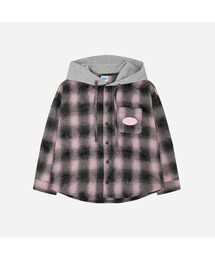 BERRYCLOSET（ベリークローゼット）の「ウオナスチェックフードシャツ（シャツ/ブラウス）」