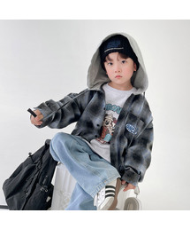 BERRYCLOSET（ベリークローゼット）の「ウオナスチェックフードシャツ（シャツ/ブラウス）」