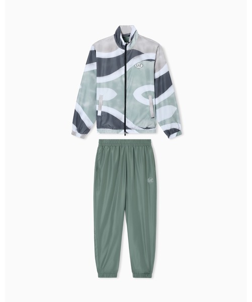 EMPORIO ARMANI EA7(エンポリオアルマーニイーエーセブン)の「【エンポリオ アルマーニ EA7】Tennis Pro ガールズ トラックスーツ VENTUS7テクニカルファブリック(セットアップ・メンズ・グリーン系その他・LARGE/MEDIUM/SMALL/X-LARGE/X-SMALL)」の2枚目の写真