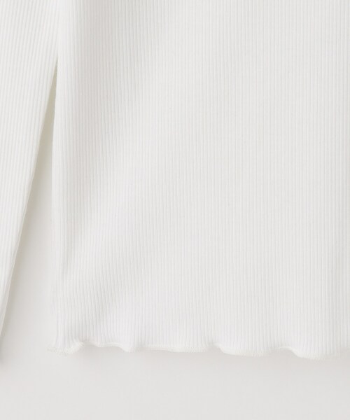 SHOO・LA・RUE（シューラルー）の「【110-140cm/プチセレ】リボンハイネックインナー（Tシャツ/カットソー・キッズ・ブラック/ホワイト・11/12/13/14）」の8枚目の写真