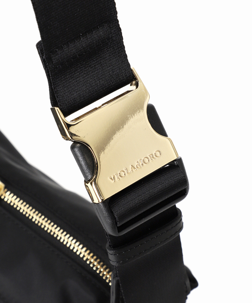 VIOLAd'ORO（ヴィオラドーロ）の「《WEB限定/追加》VIOLAd’ORO/ヴィオラドーロ BIANCA BODYBAG（ショルダーバッグ・レディース・ブラック/ベージュ・FREE）」の9枚目の写真