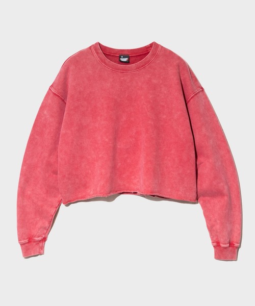 SCREEN STARS（スクリーンスターズ）の「SCREEN STARS/スクリーンスターズ　CHEMICAL WASH SHORT CREW NECK 【GSC別注】（スウェット・メンズ・ブラック/オートミール/レッド・MEDIUM/LARGE/X-LARGE）」の3枚目の写真